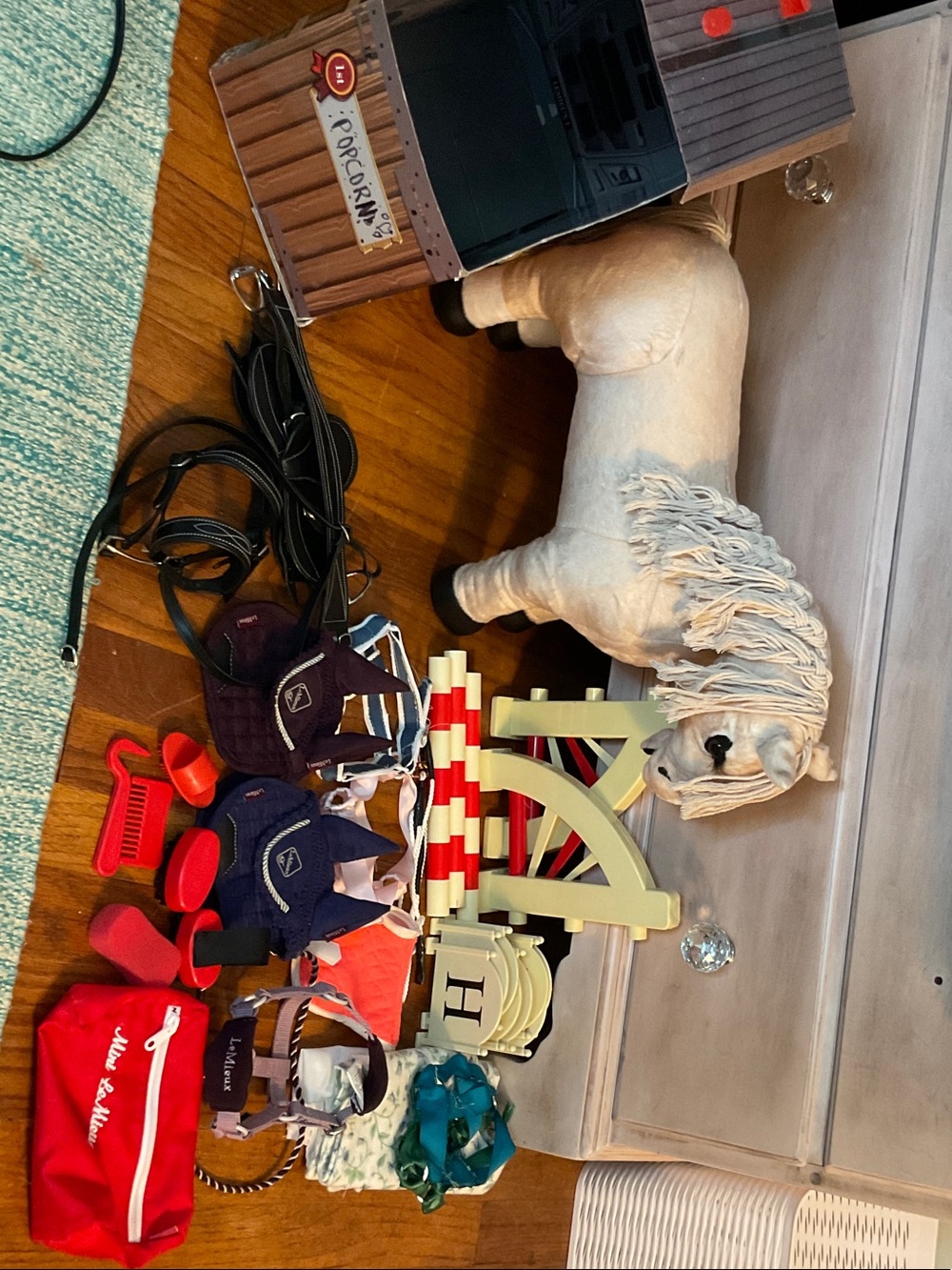 Lemieux complete toy plush horse set